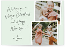 handwritten note Holiday Photo Cards