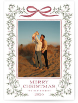 Laurel Wreath Holiday Photo Cards