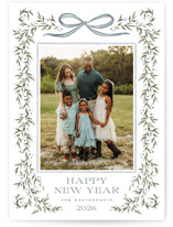 Laurel Wreath Holiday Photo Cards