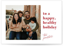 Happy Healthy Holiday Photo Cards