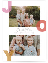 Abstract Joy Holiday Photo Cards