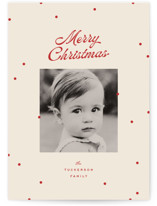 dainty dots Holiday Photo Cards