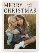 Modern Merry Holiday Photo Cards