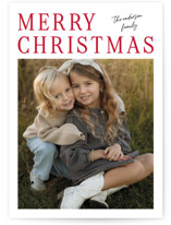 Modern Merry Holiday Photo Cards