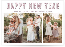 Triple Happiness Holiday Photo Cards