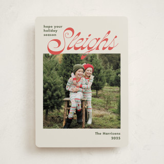 Sleighs Holiday Photo Cards