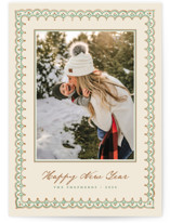 Scallop Trim Holiday Photo Cards