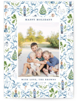 Nutcracker ribbons Holiday Photo Cards