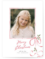 Ribbon Twirl Holiday Photo Cards