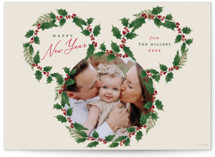 Disney's Mickey Wreath Holiday Photo Cards