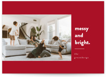 Messy & Bright Holiday Photo Cards