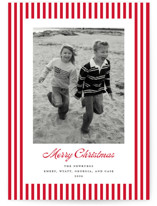 Mini Cabana Stripes Holiday Photo Cards