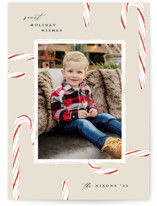 candy cane crop Holiday Photo Cards
