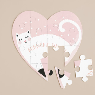 Perfect Kitty 12-Piece Custom Heart Puzzle