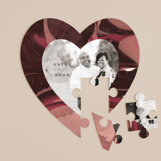 Love Story 12-Piece Custom Heart Puzzle