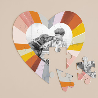 Groovy Kind of Love 12-Piece Custom Heart Puzzle