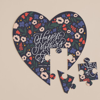 Mothers Day Florals 12-Piece Custom Heart Puzzle