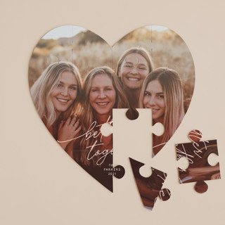 Together Forever 12-Piece Custom Heart Puzzle