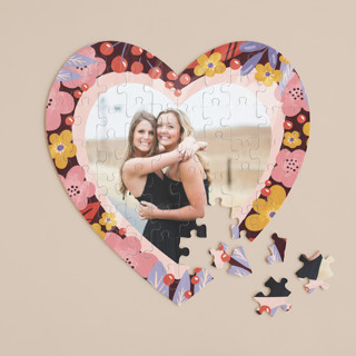 Blooming heart 60-Piece Custom Heart Puzzle
