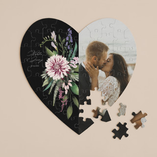Bold Bouquet 60-Piece Custom Heart Puzzle