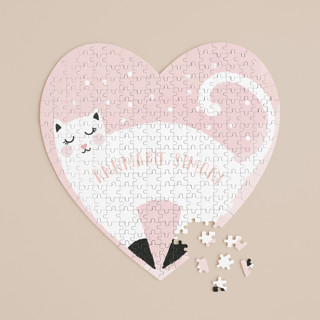 Perfect Kitty 252-Piece Custom Heart Puzzle
