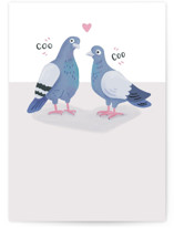 City Love Birds Individual Anniversary Greeting Cards