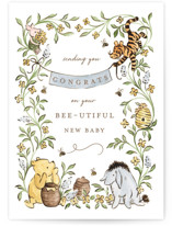 Disney's Bee-utiful baby Individual New Baby Greeting Cards