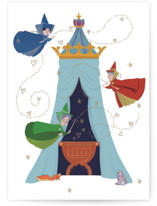Disney's Aurora Cradle Welcome Baby Individual New Baby Greeting Cards