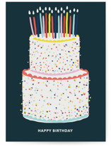 Happy Birthday Cake Individual Birthday Greeting Cards