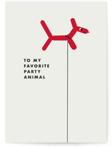 party animal Individual Birthday Greeting Cards