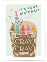 Cray Cray Birthday Individual Birthday Greeting Cards