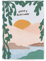 Sunset Individual Birthday Greeting Cards