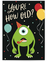 Now That's Scary Individual Birthday Greeting Cards