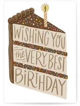 Large Slice Individual Birthday Greeting Cards