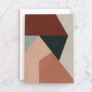 Geo Abstract Individual Blank Greeting Cards
