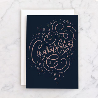 Congratulation Sparkle Individual Congrats Greeting Cards