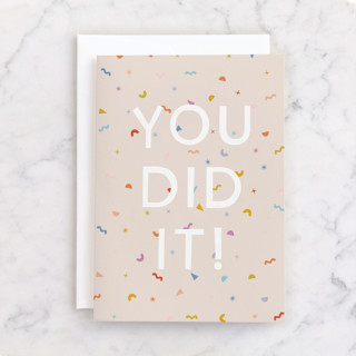 You Did It! Individual Congrats Greeting Cards