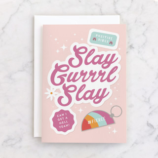 Slay Gurrrl Individual Congrats Greeting Cards