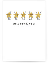 Five Stars Individual Congrats Greeting Cards