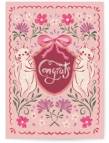 kitty says congrats Individual Congrats Greeting Cards