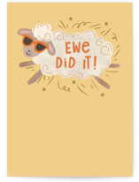Ewe did it Individual Congrats Greeting Cards