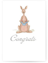 Disney's Kanga and Roo Individual Congrats Greeting Cards