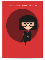 Disney and Pixar's Edna Incredible Individual Congrats Greeting Cards