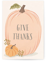 Autumn Pumpkin Individual Seasonal Greeting Cards