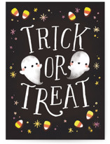 Trick of Treat Ghosts Individual Seasonal Greeting Cards