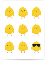 The Coolest Chick Individual Seasonal Greeting Cards