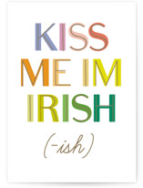 kiss me Individual Seasonal Greeting Cards