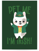 Pet me, I'm Irish! Individual Seasonal Greeting Cards
