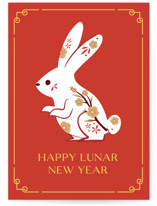 Lunar Rabbit Individual Seasonal Greeting Cards