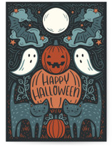 Halloween Night Individual Seasonal Greeting Cards